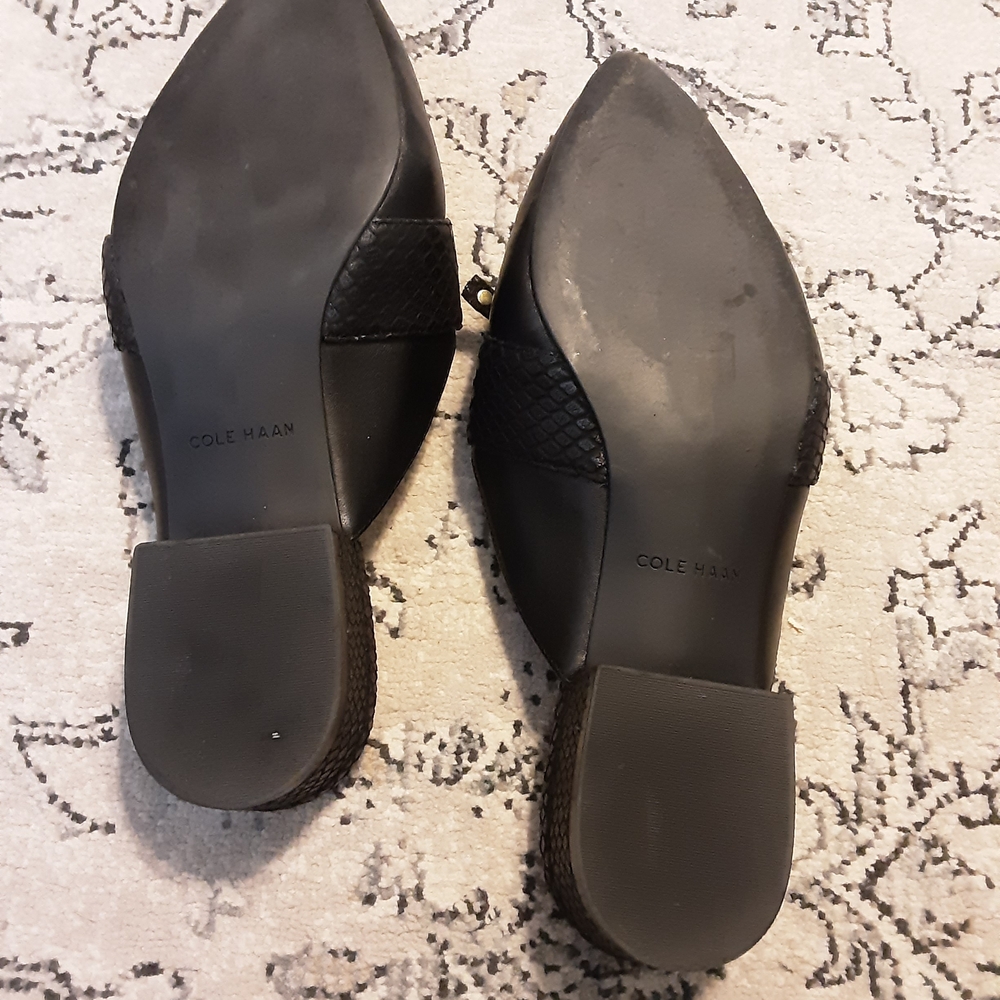 Cole Haan Black Leather Mules - Picture 5 of 5
